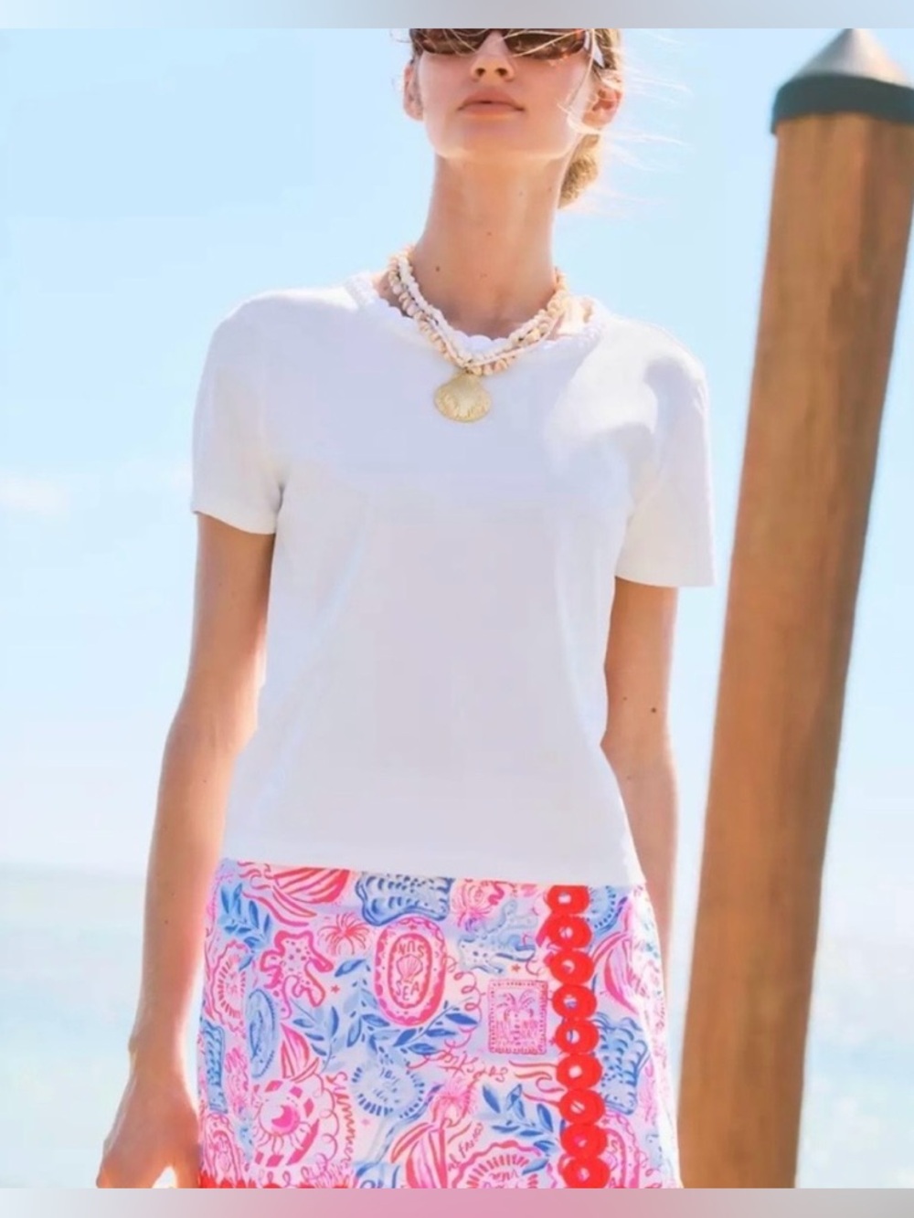 NWT Lilly Pulitzer Michelina Mini Skort Lil Sun Sea Sand Size 12 ⛳️🐠⛱️ - Picture 12 of 12